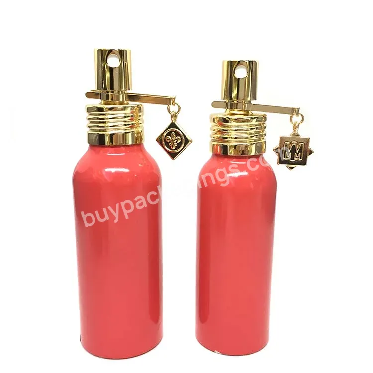 Hot Oem Shiny Gold Aluminum Perfume Sprayer 24/410 With Gold Aluminum Clip On Aluminum Bottle