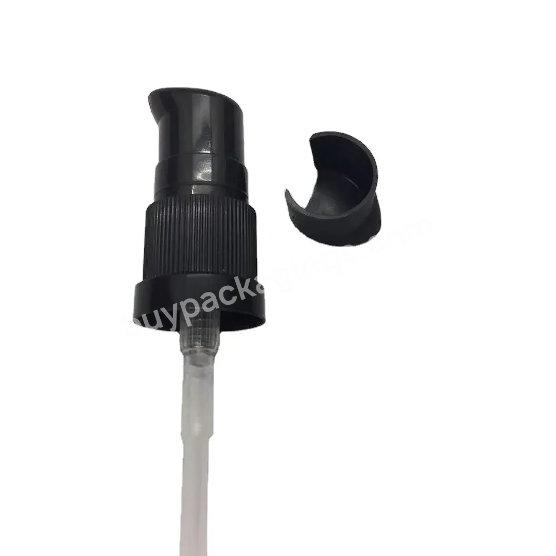 Hot Oem Wholesale 18/415 Plastic Black Serum Pump For Glass Bottle Logo