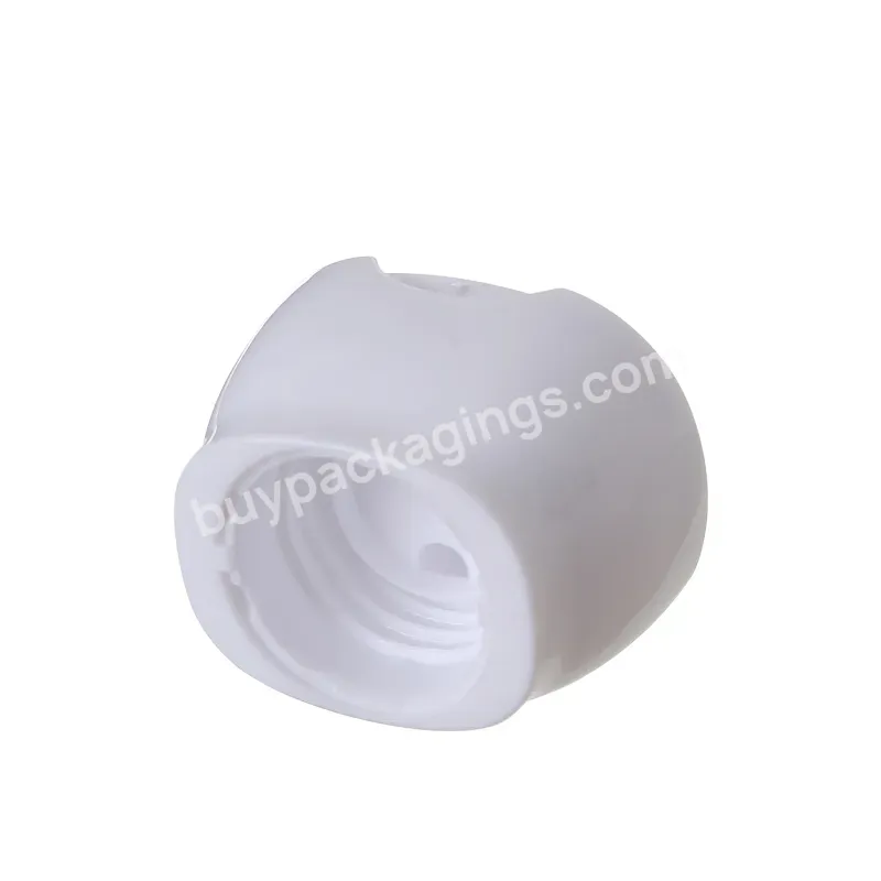 Hot Opaque White Oval Shape Disc Top Cap For Bottle 24/410