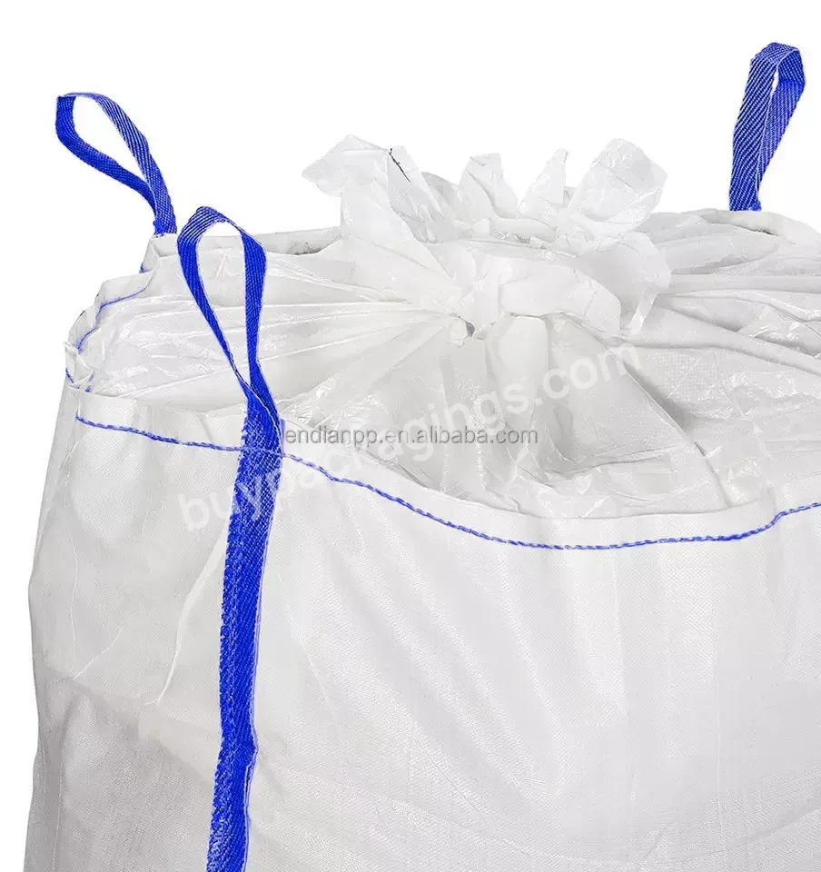 Hot Pp 39" 1 Cubic Meter 1 Ton Super Sack Big Jumbo Bulk Bag Fibc Bags With Funel