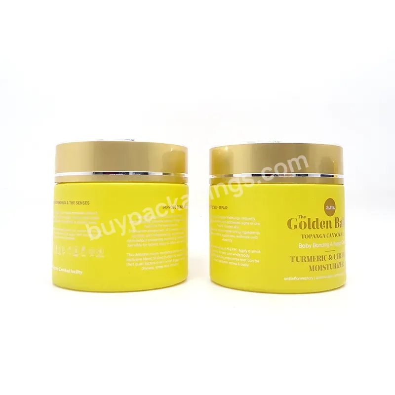 Hot Products Glass Cream Jars Skin Care Cream Jars Cosmetics Yellow 50g 30g 100g Cream Glass Jar For Packaging