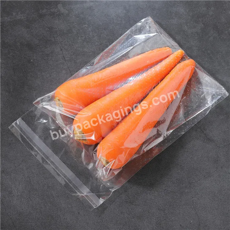 Hot Products Plastic Bakery Bopp/cpp/hdpe Bread Vegetable Factory Self Adhesive Seal Bags Package Lettuce Vegetable Transparent