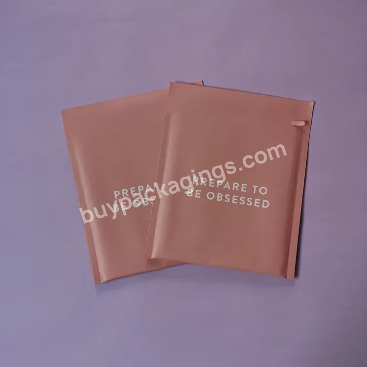 Hot Recommend Waterproof Poly Bubble Cushioned Mailers Padded Mailer Bag Light Pink Polymailer