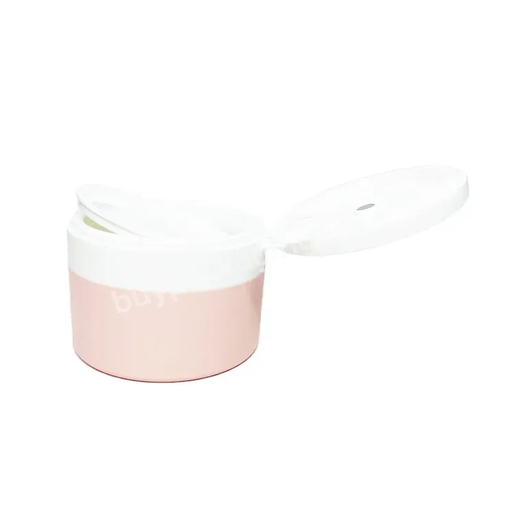 Hot Sale 100 Ml Cosmetics Clamshell Jar Cream Bottle Lift Lid Pp Matte Jars