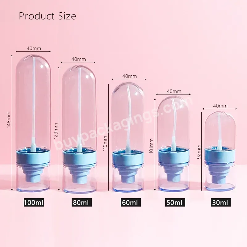 Hot Sale 100ml 50ml Luxury Cosmetic Packaging Pink Plastic Lotion Bottle With Body Mist Spray Pump For Skin Care Packaging