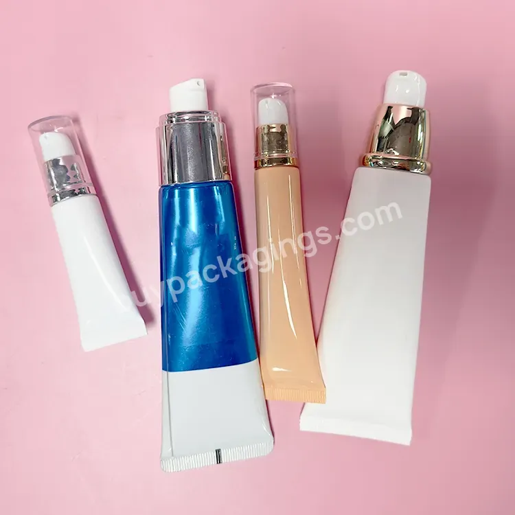 Hot Sale 10ml 50ml 100ml 120ml Soft Plastic Tubes With Pump Used For Bb Cream