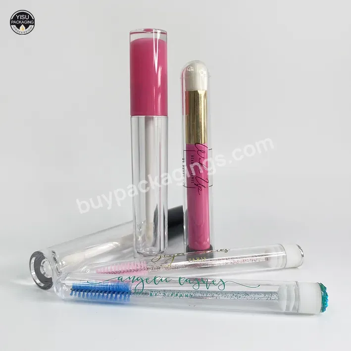 Hot Sale 10ml Transparent Clear Empty Eyelash Eye Serum Tube Eyebrow Mascara Lip Gloss Tube With Wand - Buy Eyelash Glue Tubes,Oem Mascara Tube White,Mascara Tubes With Applicator.