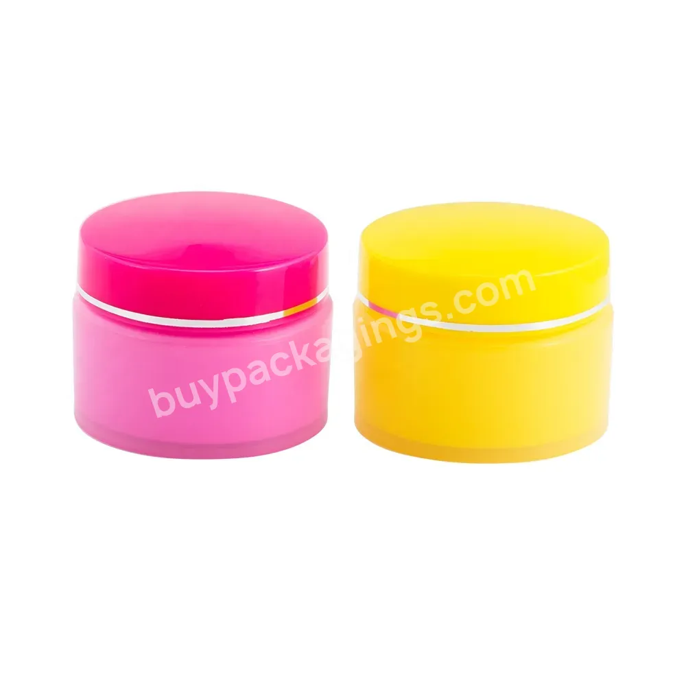 Hot Sale 15g Pp Plastic Facial Cream Jar Cosmetic Packaging Container Plastic Empty Cream Jar With Silver Line