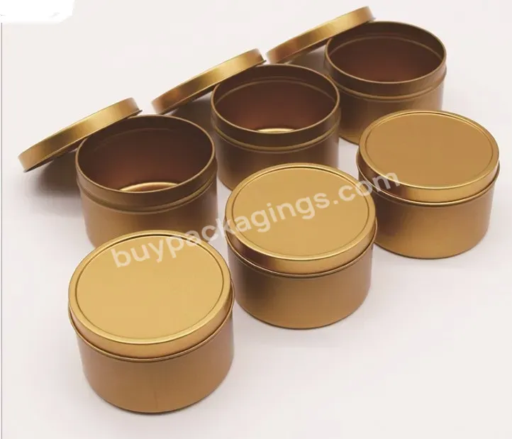 Hot Sale 16oz Matte Black Rose Gold Seamless Candle Tin Deep Drawn Tin Can 16oz For Candle,Cream,Candies,Wax
