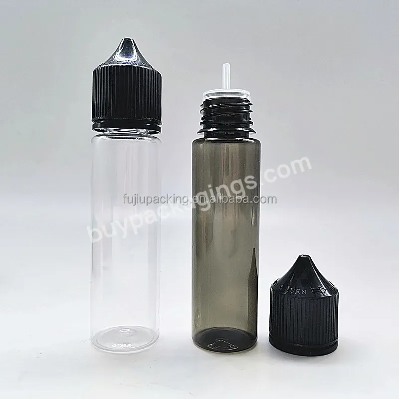 Hot Sale 1oz 2oz 10ml 15ml 30ml 60ml 100ml Plastic Pet Clear Juice Eye Liquid Oil Squeeze Unicorn V2 V3 Dropper Bottle