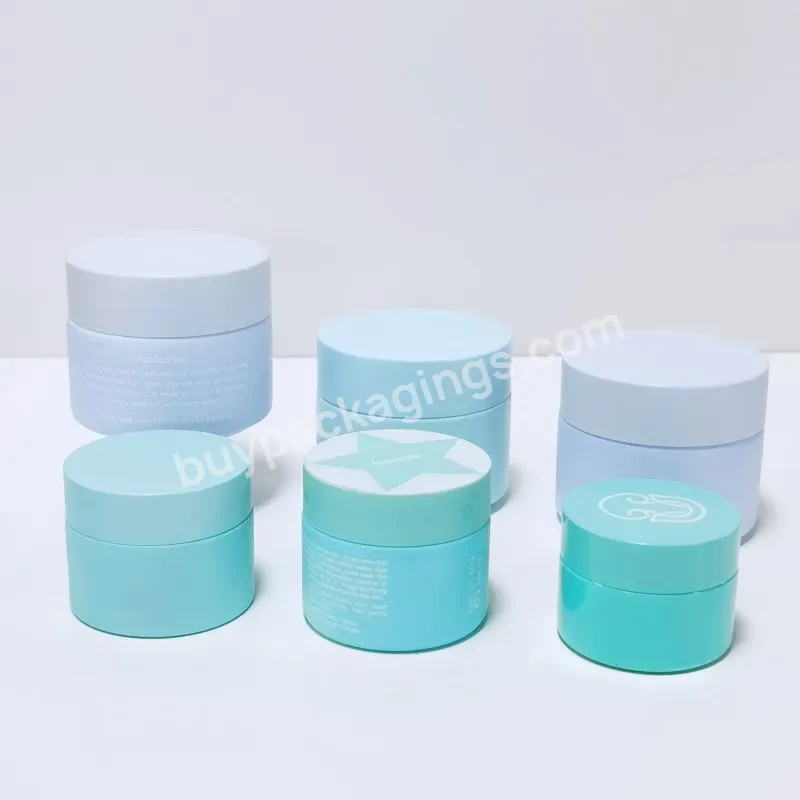 Hot Sale 20g 30g 50g 60g Skin Care Custom Color Glass Jars Cosmetic Face Cream Container With Lid