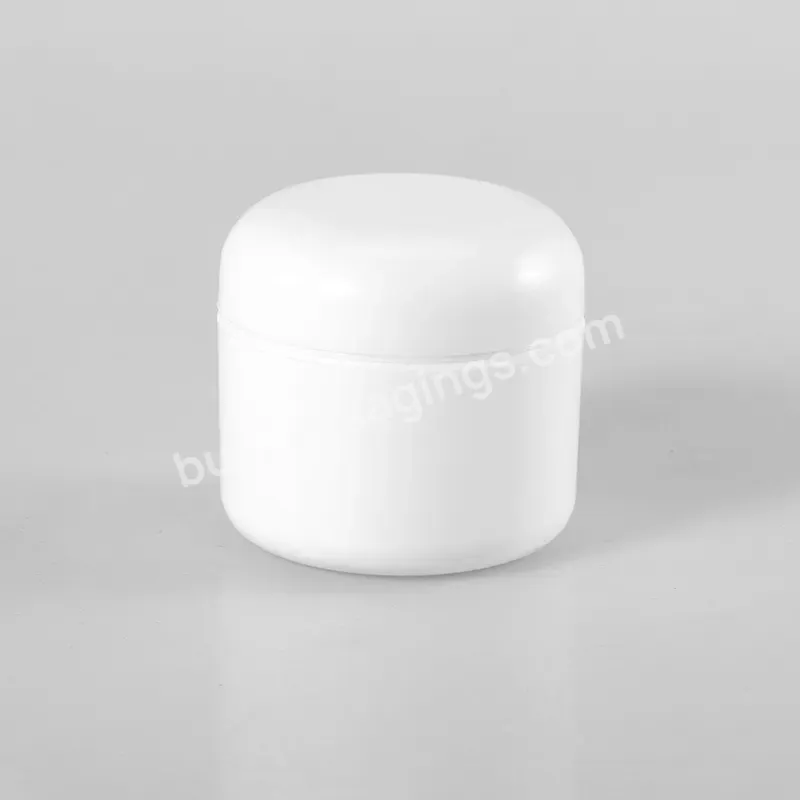 Hot Sale 20g 50g 100g 250g Empty White Plastic Cosmetic Jar For Cream