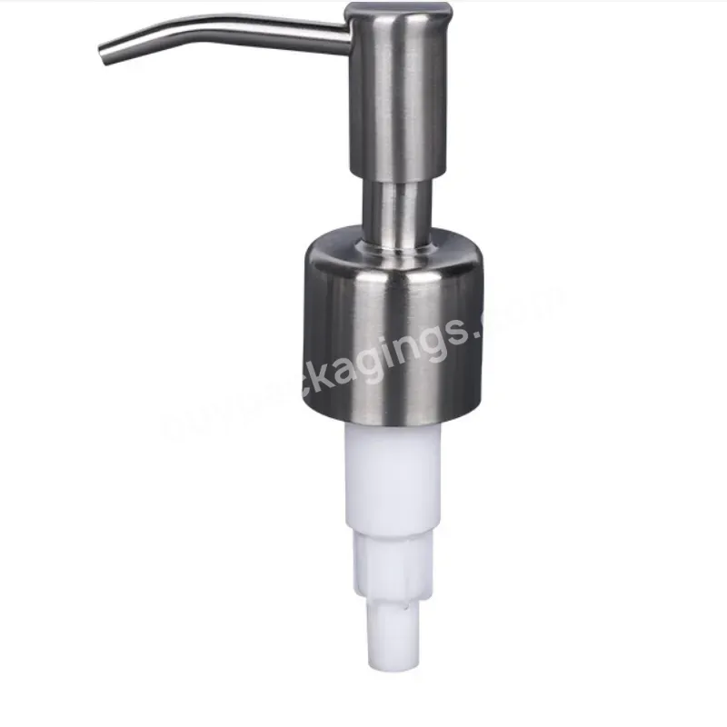 Hot Sale 24/410 28/400 Custom 304 Stainless Steel Lotion Metal Bottle Soap Dispenser Screw Pump Packaging