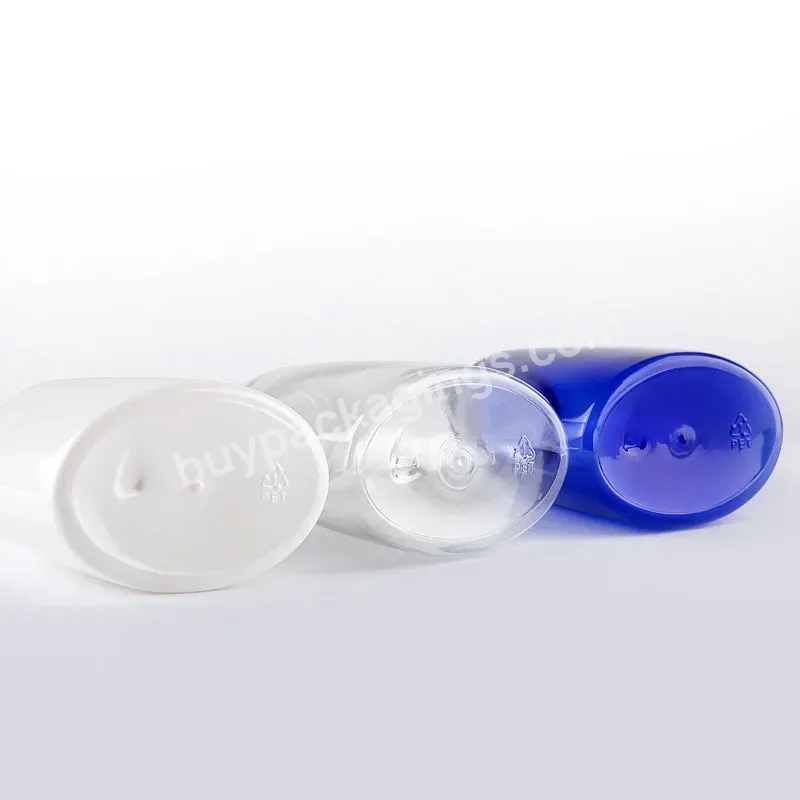 Hot Sale 250ml Custom Transparent Blue Pet Personal Care Container Round Shoulder Bottle Sanitizer Liquid Soap Foam Bottle