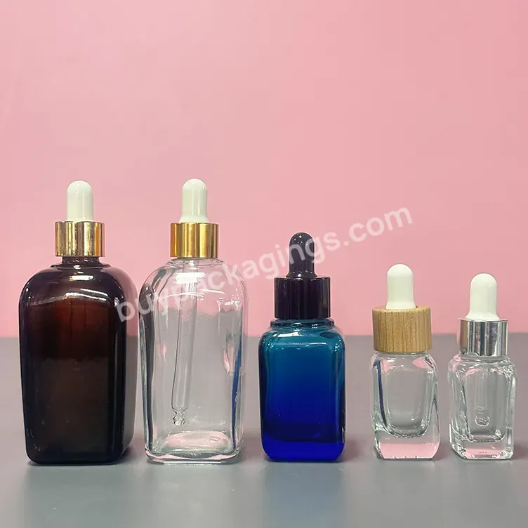 Hot Sale 30ml 40ml 100ml Cosmetic Transparent Color Glass Empty Lotion Pump Skin Care Cream Bottles