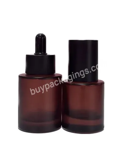 Hot Sale 30ml 50ml 100ml Dark Brown Thick Bottom Glass Bottle And A Variety Of Covers Used In Cosmetics