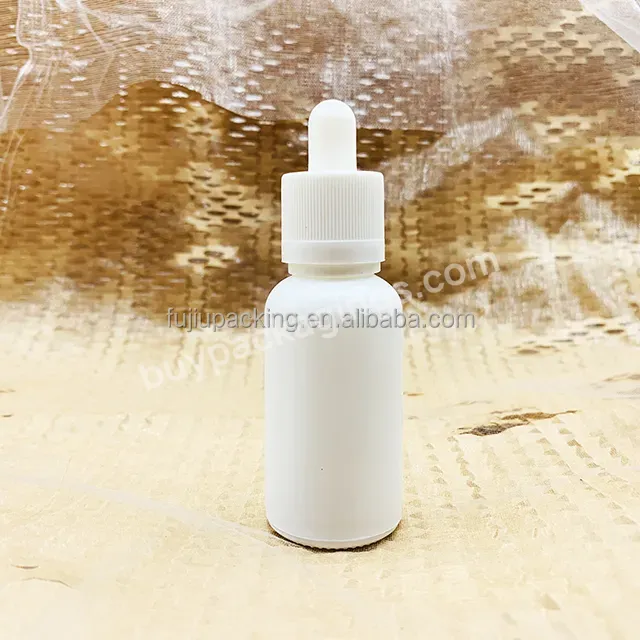 Hot Sale 30ml 60ml 120ml 1 Oz 2 Oz 4 Oz Matte Black White Round Glass Dropper Bottle For Beard Oil