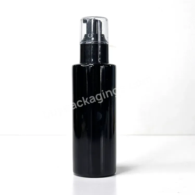 Hot Sale 30ml Black Glass Bottle Violet Glass Jar With Black Lid 6 Oz Glass Bottle With Lids