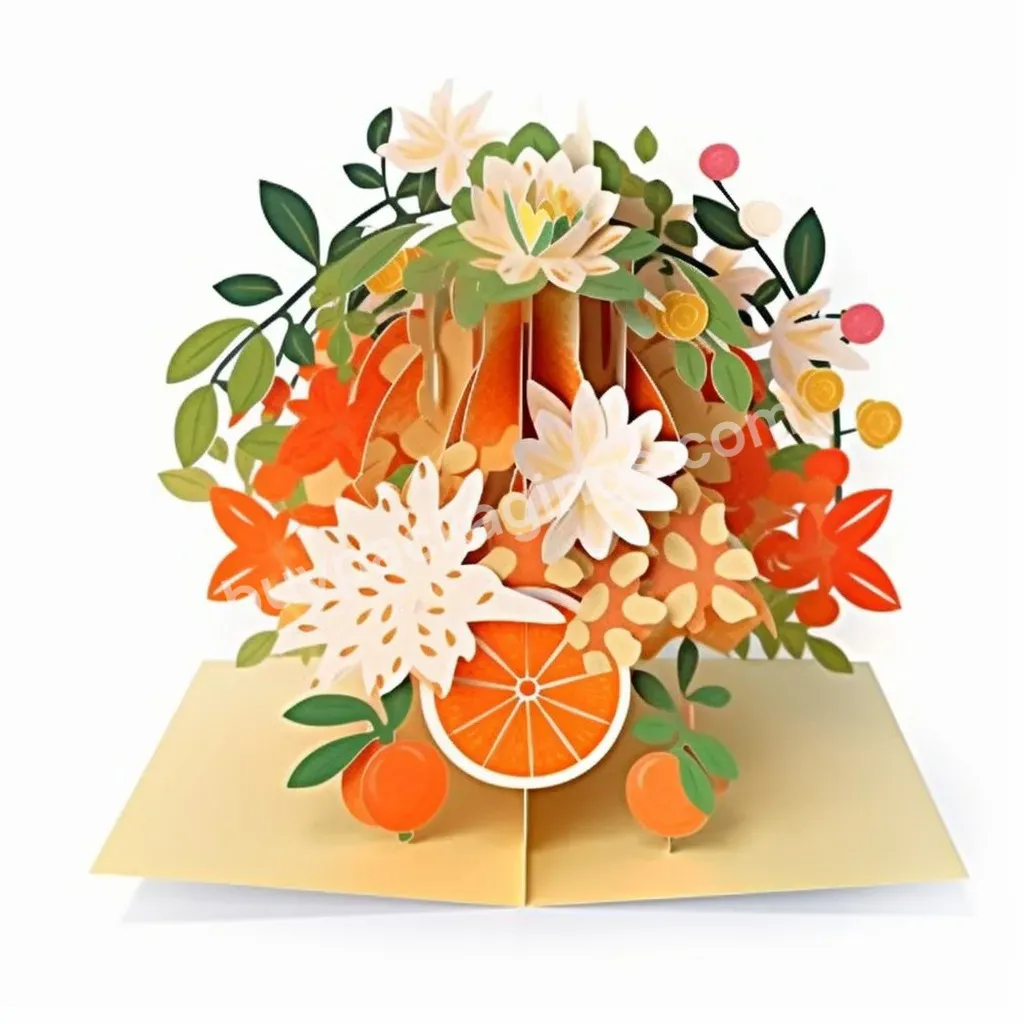 Hot Sale 3d Flower Bouquet Card Pop Up Flower Flora 3d Greeting Card Lily Tulip Sunflower Rose Handmade Paper Greeting Gift Card - Buy 3d Flower Bouquet Card,Pop Up Flower Card,3d Greeting Card.