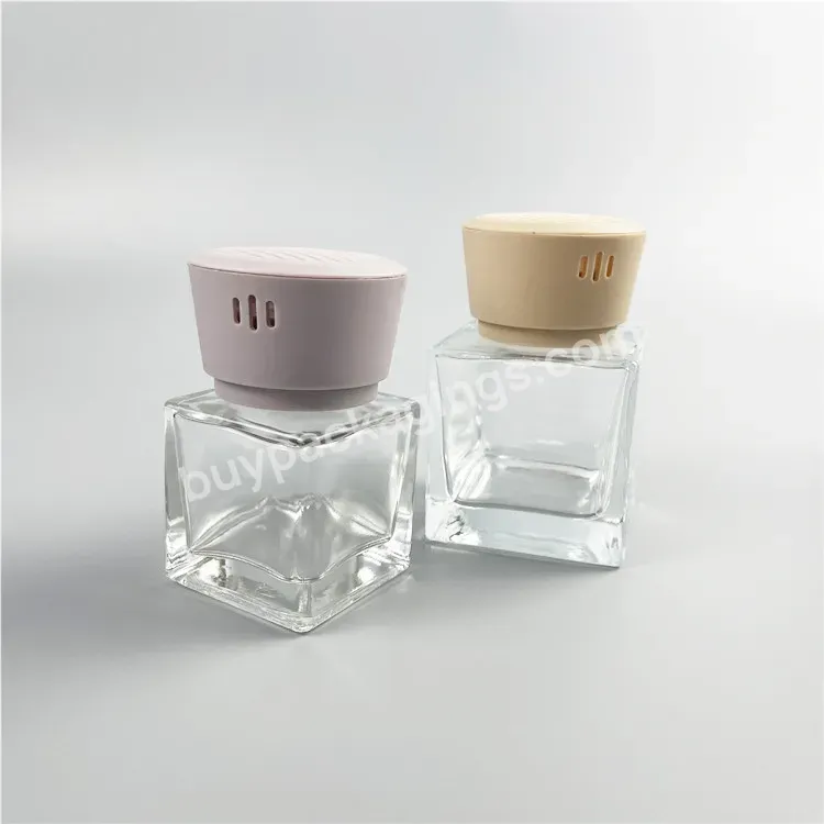 Hot Sale 50ml 100ml Reed Diffuser Glass Aroma Bottle With Plastic Diffuser Cap