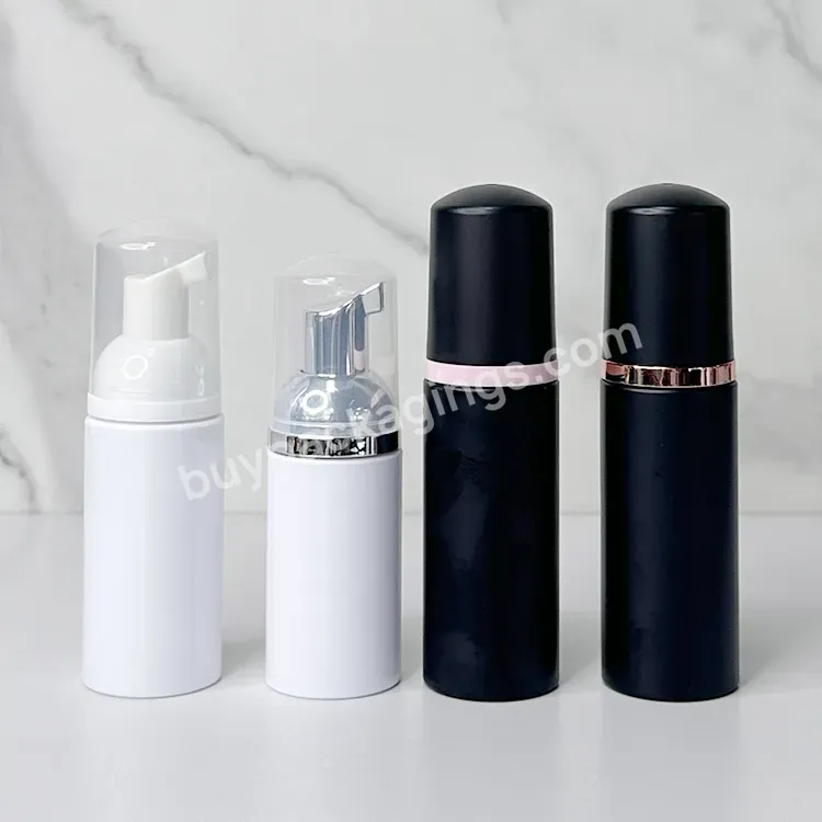 Hot Sale 50ml 60ml 100ml Face Wash Lash Foaming Transparent White Black Custom Soap Dispenser Foam Pump Bottle