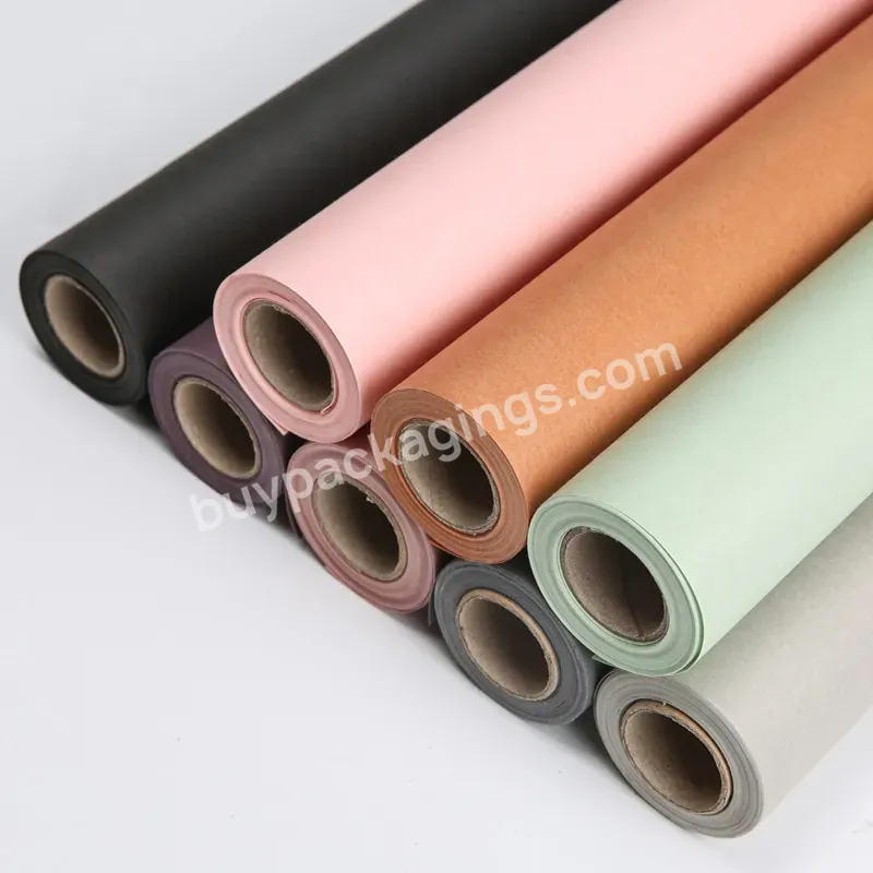 Hot Sale 58cmx8y 80g Matte Colorful Brown Specialty Paper Roll Waterproof Christmas Gift Packing Rolling Paper - Buy 80g Matte Colorful Brown Specialty Paper Roll,58cmx8y Waterproof Christmas Gift Packing Rolling Paper,Flower Bouquet Wrapping Paper.