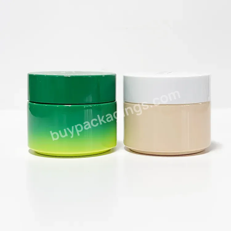 Hot Sale 5g 10g 15g 20g 30g 50g Green Yellow Orange Cosmetic Jar Opal Glass Jar With Green White Lid