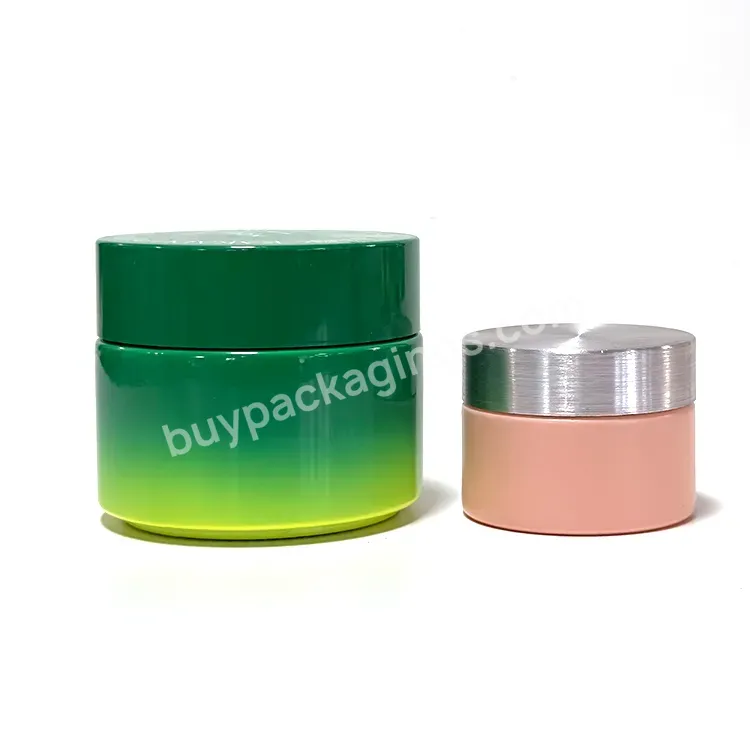 Hot Sale 5g 10g 15g 20g 30g 50g Green Yellow Orange Cosmetic Jar Opal Glass Jar With Green White Lid