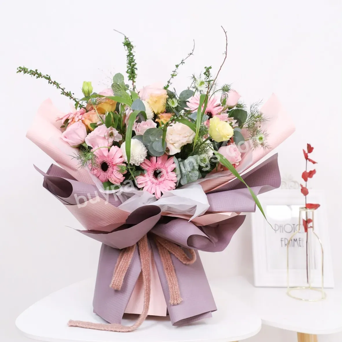 Hot Sale 60*60cm 90gsm Recyclable Craft Art Paper Flower Wrapping Paper For Bouquet Wrapper