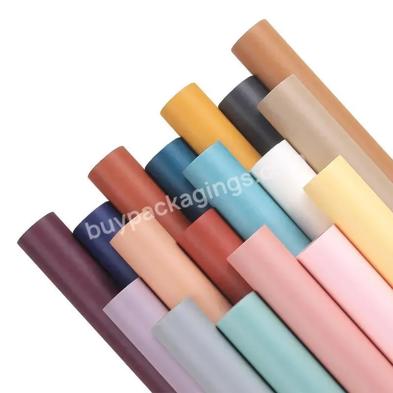Hot Sale 60cm*10y/roll Waterproof Oxford Paper Recyclable Wrapping Paper For Flower Gift Wrapper