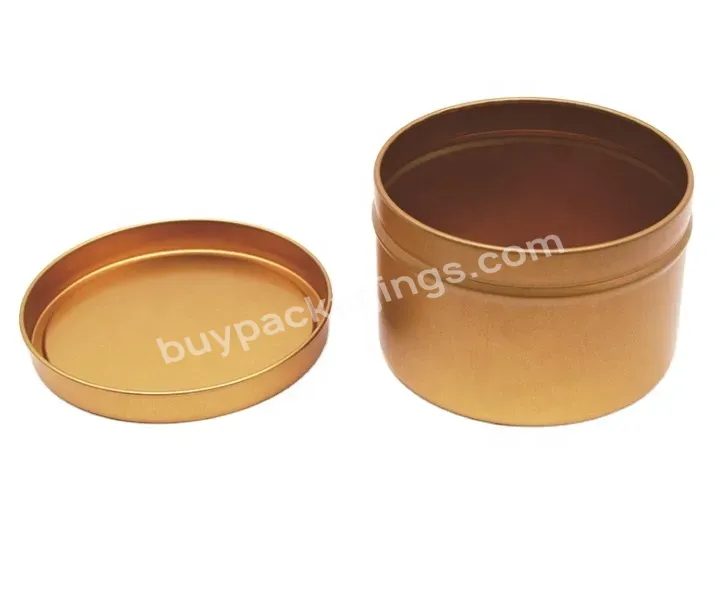 Hot Sale 8oz 220ml Matte Black Rose Gold Seamless Candle Tin Deep Drawn Tin Can 8oz For Candle,Cream,Candies,Wax