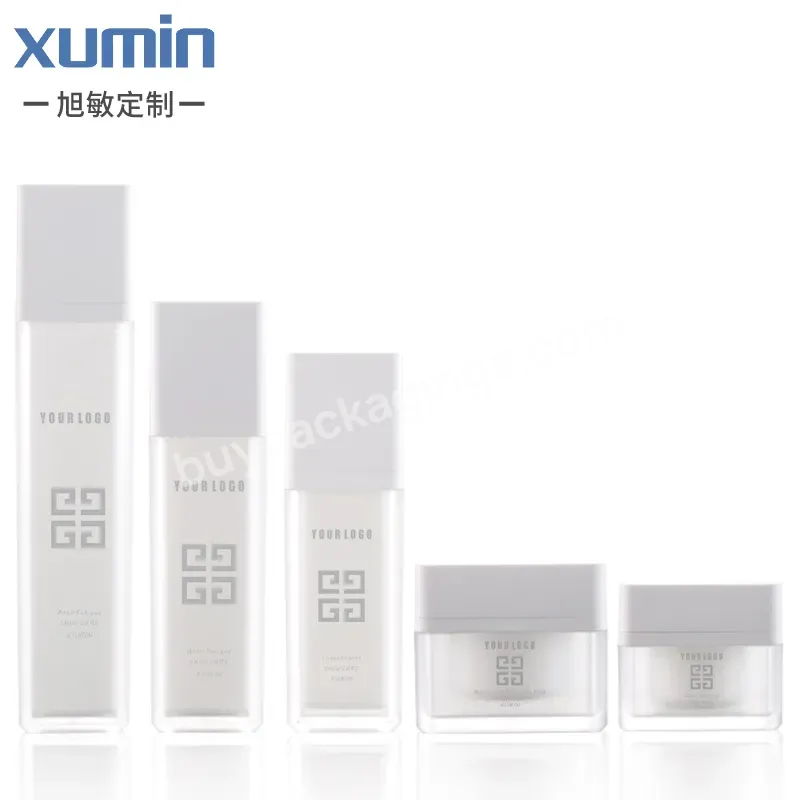 Hot Sale Acrylic Cosmetic Cream Square Bottle Jar 30g 50g 50ml 100ml 30ml Acrylic Pump Bottle Lotion And Spray Acrylic Bottles