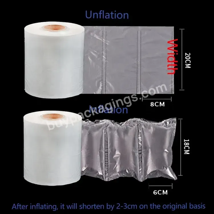 Hot Sale Air Pillow Cushion Film 200mm Width Air Pillow Bag For Filling