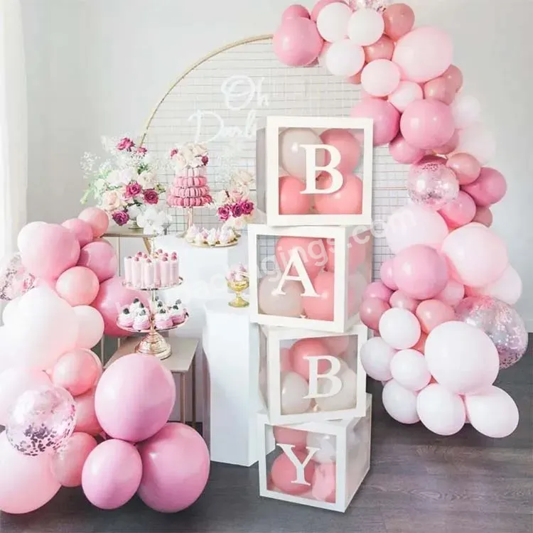 Hot Sale Baby Shower Party Decorations Baby Shower Transparent Balloon Box
