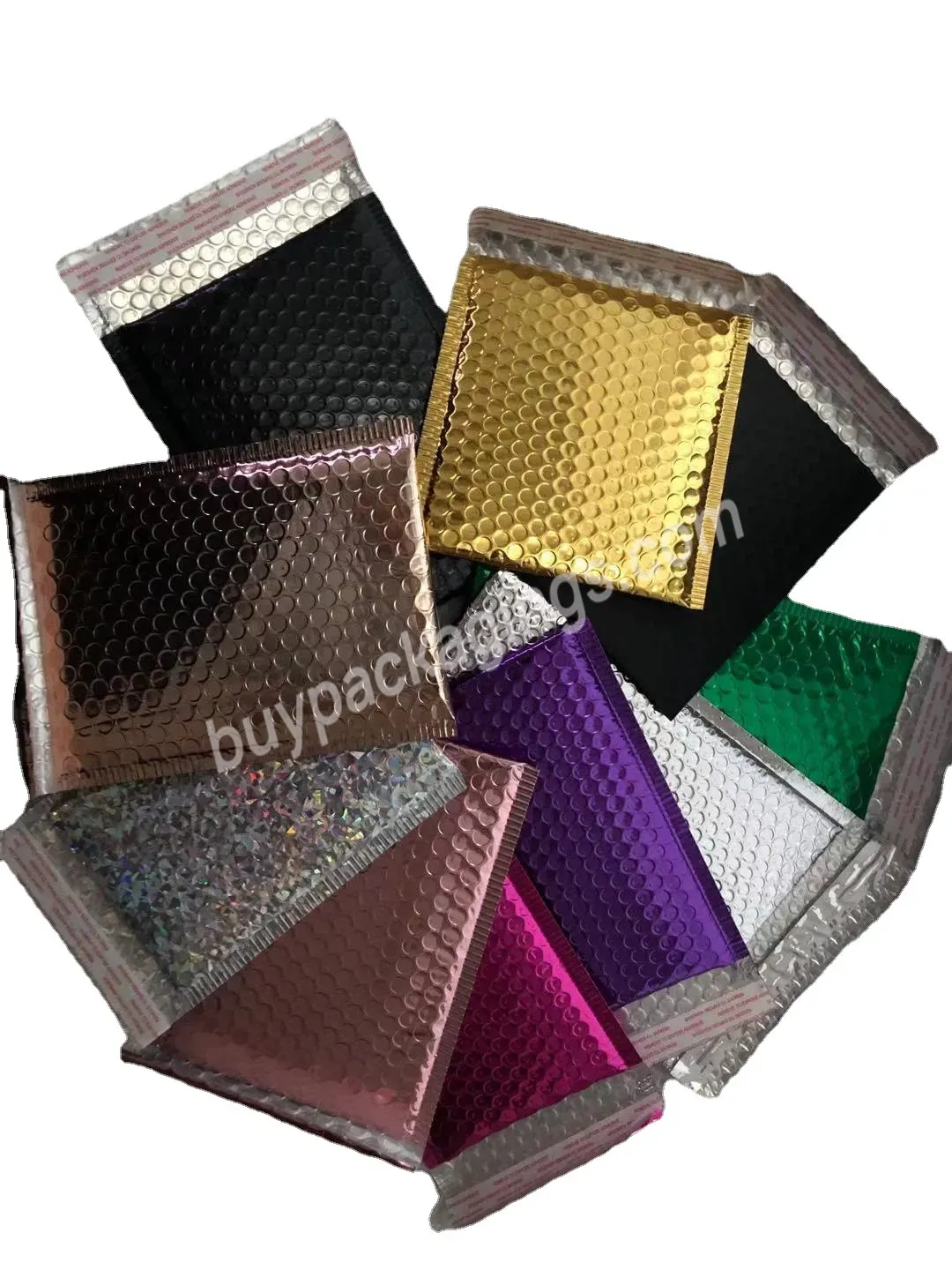 Hot Sale Bubble Mailers 9x12 Padded Envelopes Aluminium Foil Gold Metallic Mailing Bags