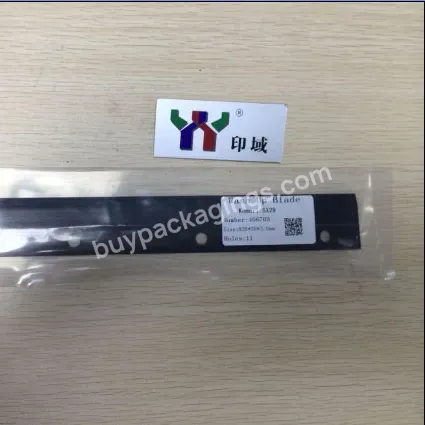 Hot Sale Ceres Black Rubber Komori Sx29 Offset Printing Wash Up Blade,820*36*3.0mm 11 Holes