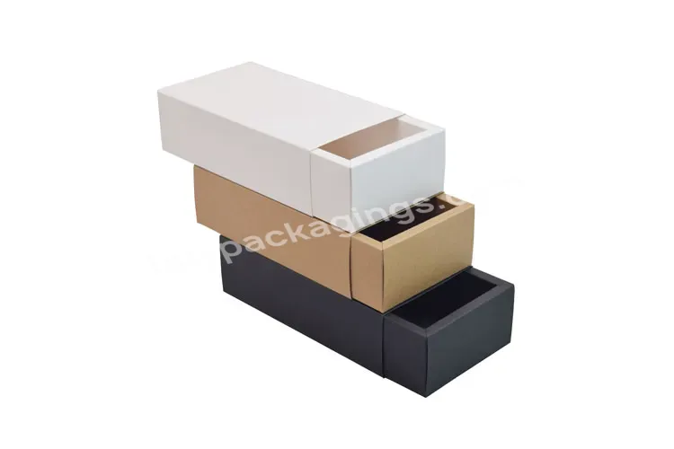 Hot Sale Cheep Customized Gift Jewelry Packaging Logo Printing Earring And Watch Drawer Paper Box