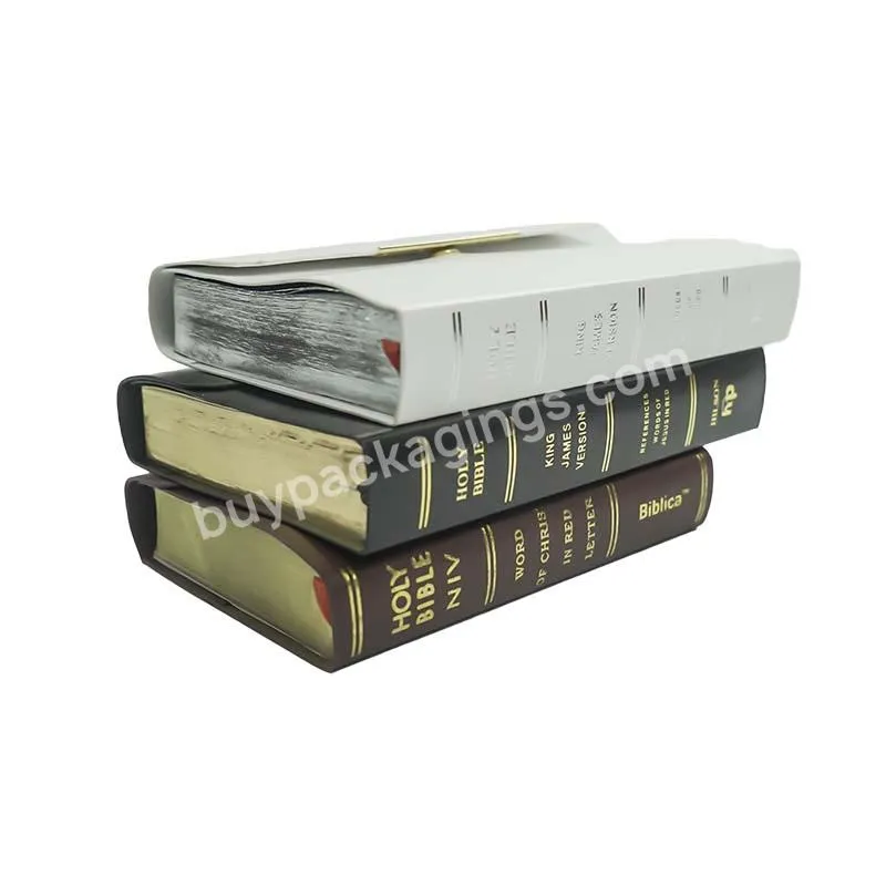 Hot sale China Wholesale Bible with magnetic buckle PU leather bible cover