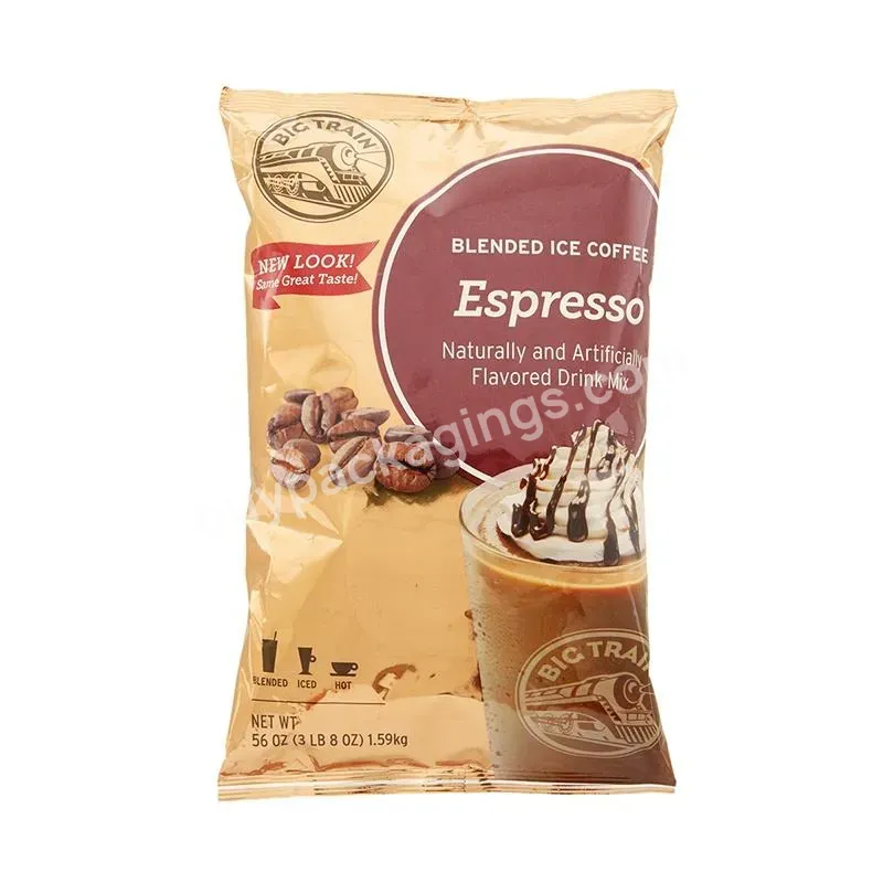 Hot Sale Chocolate Potato Chips Plastic Back Side Sealed Shopping Bag From China Manufacture