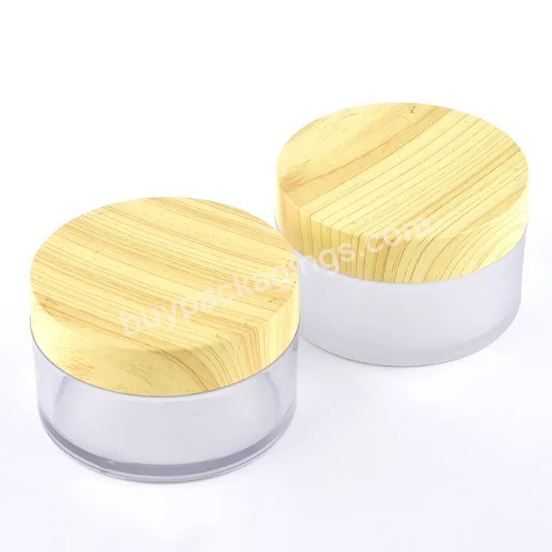 Hot Sale Cosmetic Container Empty Transparent Skin Care Gel Cosmetic Cream Plastic Jars With Screw Cap 100ml Lotion Cream Jar