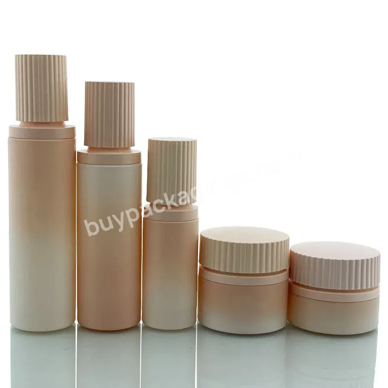 Hot Sale Cosmetic Packaging Set Luxury Glass Pump Bottle For Lotion And Serum Cream Jar 30ml 100ml 120ml