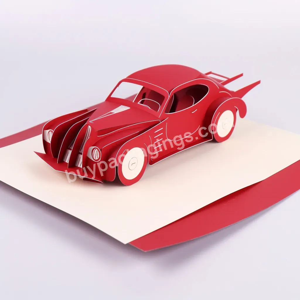 Hot Sale Creative Classic Car Variety Greeting Card Handmade Thank You 3d Cards