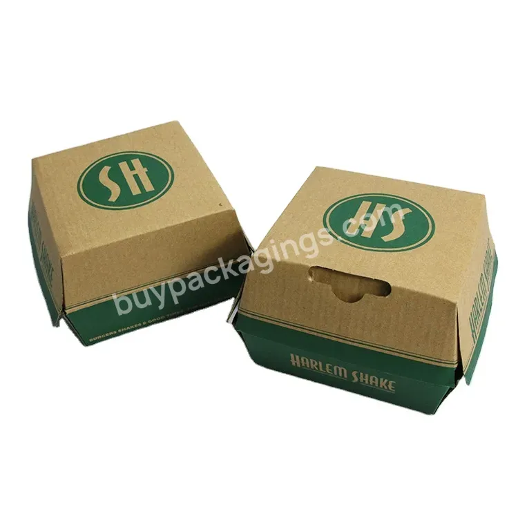Hot Sale Custom Burger Box Burger Box With Logo Recycle Paper