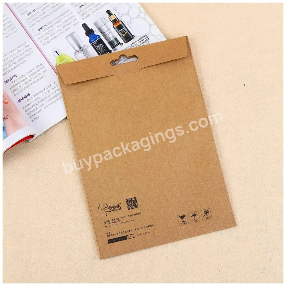 Hot Sale Custom Cardboard Mini Kraft Envelope Clothing Socks Packaging Mailing Paper Envelopes