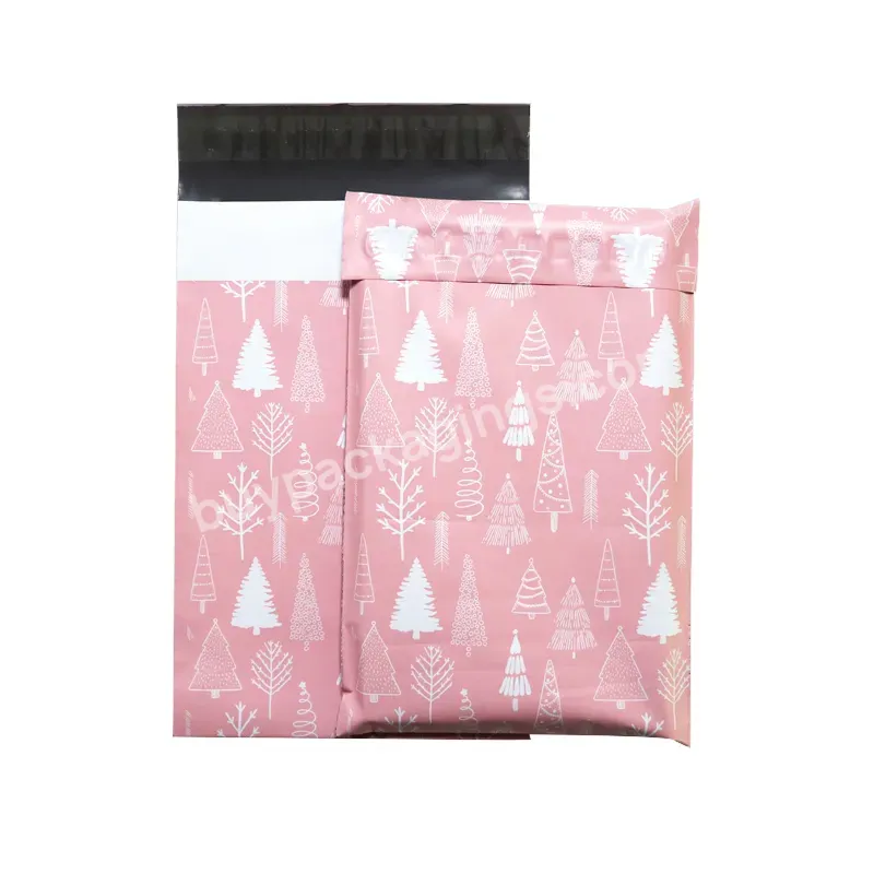 Hot Sale Custom Logo Christmas Pattern Self Seal Plastic Shipping Bag Clothing Shipping Bag Courier Plastic Bag