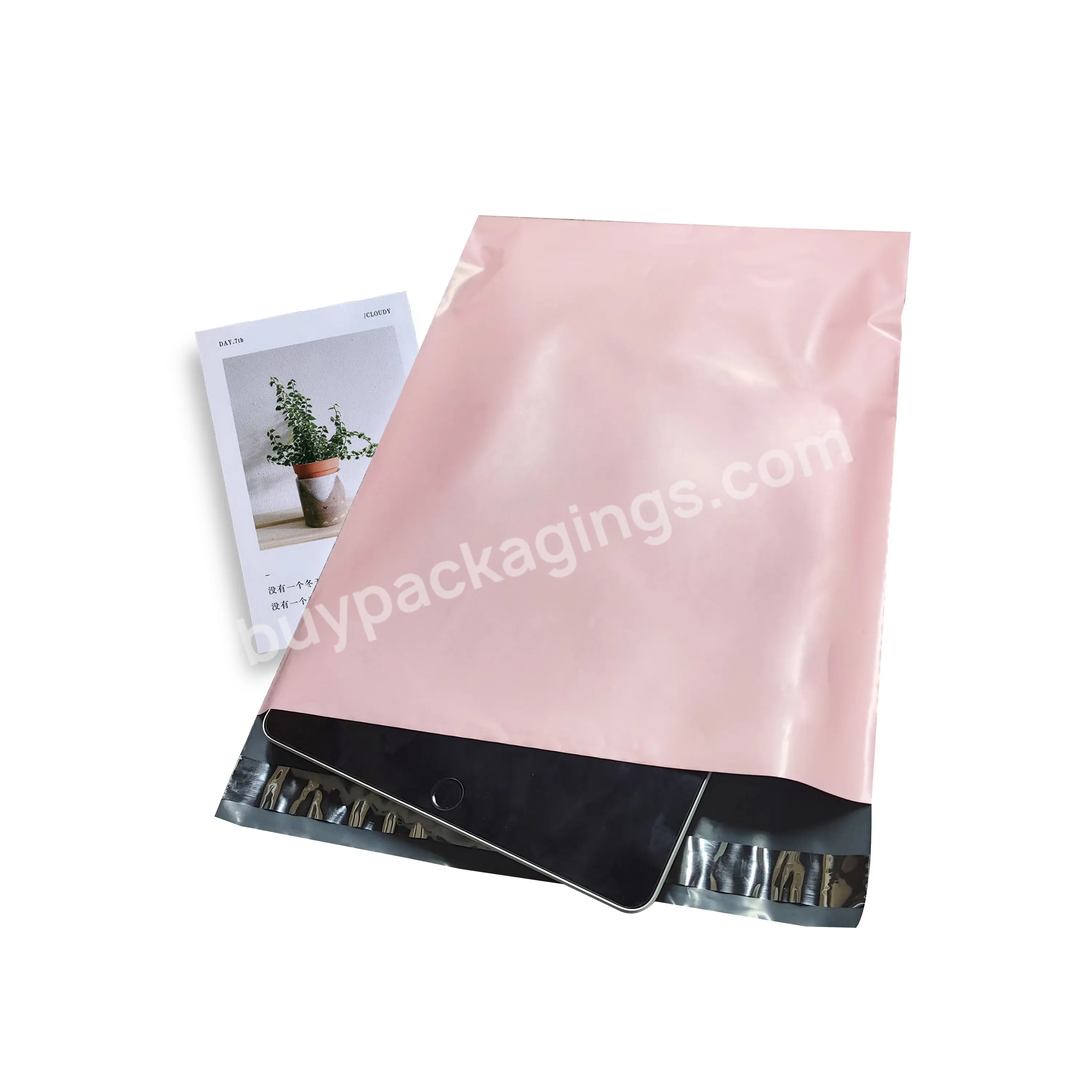 Hot Sale Custom Pink New Material Packaging Bag Self Seal Poly Bags Eco Friendly Small Business Supplies