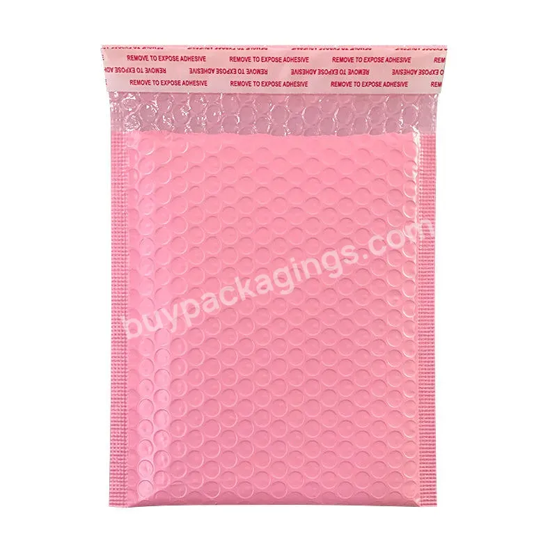Hot Sale Custom Pink Poly Bubble Mailers Padded Envelopes Shipping Plastic Mail Bags