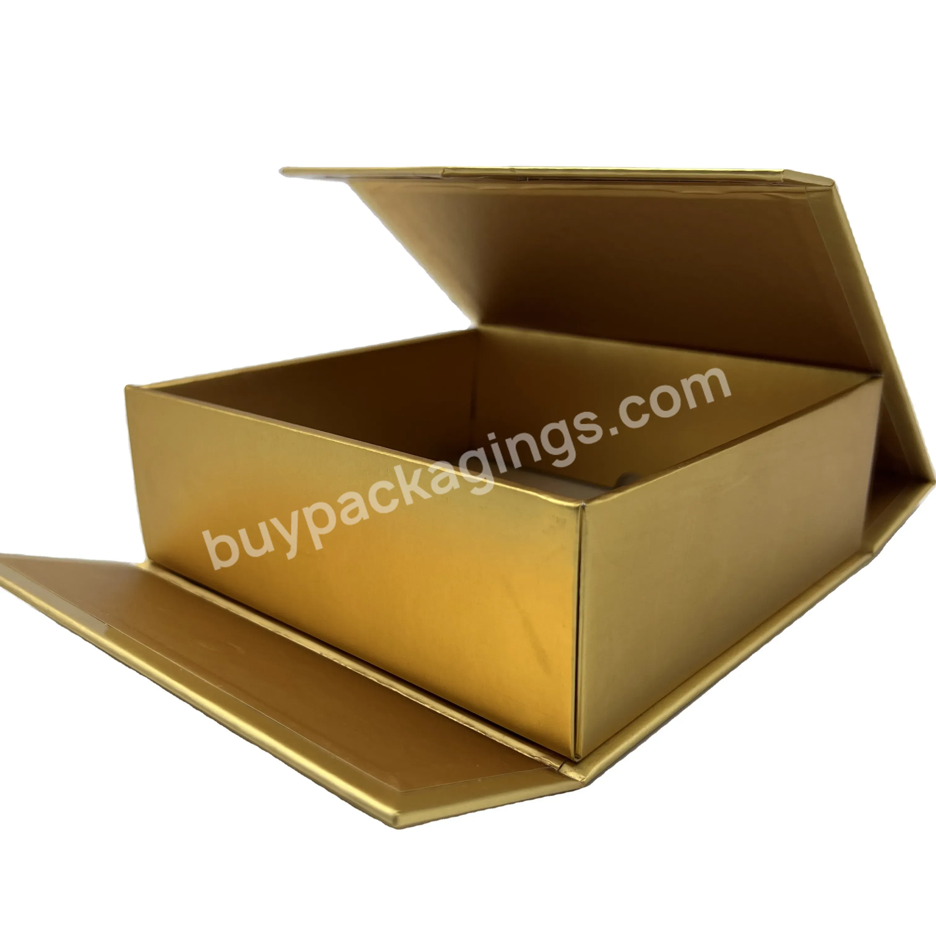 Hot Sale Custom Printing Rigid Folding Luxury Magnetic Box Fold Shoe Paper Box Folding Full Gold Paper Box