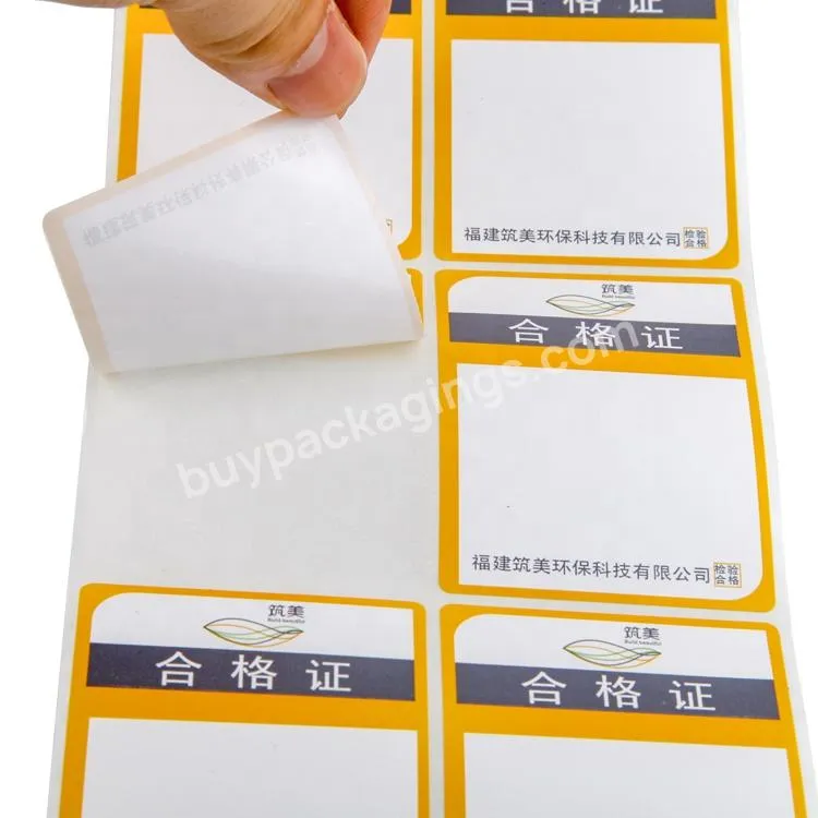 Hot Sale Custom Self Adhesive Label FoodBeerFruit Packing Label Stickers For Box Packaging