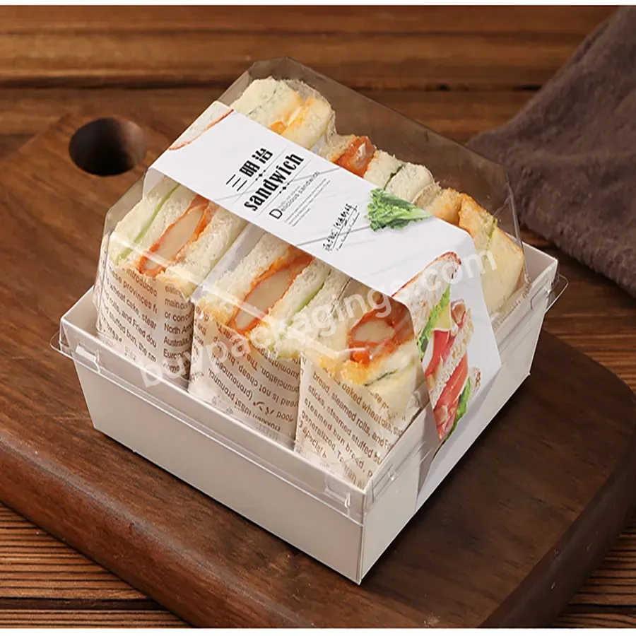 Hot Sale Custom Wholesale Kraft Paper Sandwich Box Packaging Boxes Custom Logo Sandwich Box